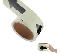 Gadpiparty Nastro Fosforescente Luminoso Freccia Arancione 5 CM X 5 M Nastro di Avvertenza Resistente per Indicazioni Stradali Scale e Ambienti Interni ed Esterni