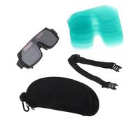 Gadpiparty Occhiali da Saldatura Automatici Vetro Auto-Oscurante, Protezione Occhi per Saldatori, Attrezzatura Sicurezza Professionale Cinturino e Custodia per Uso in Officina e Lavori Mig