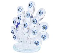 Gadpiparty Ornamento in Cristallo di Pavone Occhi Blu, Decorazione da Tavolo in Cristallo Artificiale, Pezzo Singolo Elegante per Arredamento Casa e Comodino