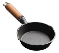 Gadpiparty Padellino Professionale Antiaderente in Ghisa da 10 Cm, Piccolo Tegamino Portatile per Friggere Uova e Crepes in Cucina