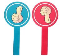 Gadpiparty Paletta Pollice Su Giù Riutilizzabile 12 Pollici Pagaia Voto Portatile Per Aula E Commissione Giudicatrice Materiale Resistente E Facile Da Pulire