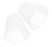 Gadpiparty Paralume Bianco Clip 2 Pezzi per Lampade da Parete e Soffitto, Stile Semplice, Luce Diffusa Decorativa per Camera e Soggiorno