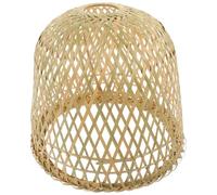 Gadpiparty Paralume in Vimini e Rattan di Bambù - Copertura Intrecciata per Lampada a Sospensione a Soffitto - Per Casa, Ufficio, Hotel e Ristorante
