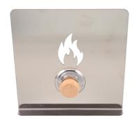 Gadpiparty Paravento per Cucina a Legna in Acciaio Inossidabile 20x20 Cm, Copertura Paraspruzzi per Fornelli da Esterno, Piastra Deflettore Resistente per Bracieri e Cucine da Campeggio