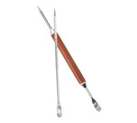 Gadpiparty Penna per Cappuccino in Acciaio Inossidabile 2 Pezzi Punta a Spirale e Cucchiaio Largo per Creare Disegni e Prendere Schiuma di Latte in Cucina