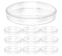 Gadpiparty Piastre di Petri in Plastica Trasparente 10 Pezzi 2 Scomparti e Coperchio, per Esperimenti di Microbiologia e Progetti Scolastici di Biologia