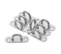 Gadpiparty Piastre Occhio in Acciaio Inossidabile per Soffitto Ganci U Forma di Porta Resistenti per Appendere Amache Ventilatori e Vele Parasole Design Rettangolare Rotondo Installazione