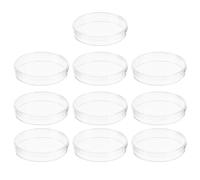 Gadpiparty Piastre Petri Resistente e Protettiva 10 in Plastico con Coperchio Trasparente per Coltura Tissutale per Esperimenti di e Didattica in