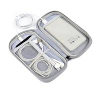 Gadpiparty Piccola borsa organizer per elettronica Custodia da viaggio portatile per cavi dati Banche di potere auricolari Organizzatore da viaggio durevole per grigio