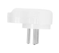 Gadpiparty Plug Alimentazione Israeliano Bianco con Connettore Maschio Cilindrico Sostituzione per Uso Ufficio e Industriale Standard Israel