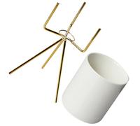 Gadpiparty Porta Bacchette e Posate Ceramico Supporto, Fondo Piatto | Piano Cucina e Vanity, Design Moderno, Stabile, per Piante Piccole e Cancelleria