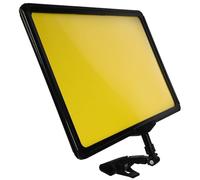 Gadpiparty Porta Cartellino Prezzo Giallo in Abs Resistente per Negozi e Banchetti Clip Pubblicitaria Cancellabile e Lavorazione Fine
