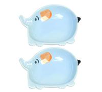 Gadpiparty Porta graffette in ceramica a forma di elefante da 2 pezzi per insegnanti e studenti - Grazioso contenitore per accessori da ufficio kawaii per puntine da disegno, puntine da disegno,