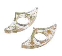 Gadpiparty Porta-pagina per Pollice in Resina 2 Pezzi Design Floreale, Segnalibro per Libri a Dita Antiscivolo, Accessorio Portatile per Lettura di Romanzi e Studio, Adatto a Tutti i Formati