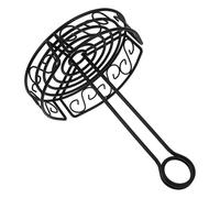 Gadpiparty Porta Spezie da da Assemblare senza Attrezzi in Ferro Nero Supporto Rotondo Organizer per Condimenti per Cucina e Soggiorno