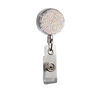 Gadpiparty Portabadge Retrattile Colorato con Strass Accessorio per Infermieri e Professionisti Id per e Eventi Design Elegante e