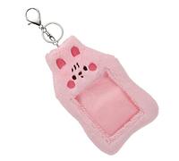 Gadpiparty Portacarte Peluche Custodia Protettiva per Carte Identità con Portachiavi Design Kawaii e Leggero per Scuole e Ufficio