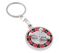 Gadpiparty Portachiavi Girevole in Metallo Ciondolo Roulette Russa Piccolo Per Borse e Da Regalo e Decorazione