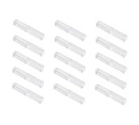 Gadpiparty Portapenne Scolastico in Plastica Trasparente Colore Assortito, Design Piastra Fissa Versatile, Confezione da 15 Pezzi per Penne Gel e Penne a Sfera