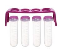 Gadpiparty Portaprovette in Plastico 4 Fori Multiuso per Esperimenti Scientifici, Supporto Sicuro per Provette, Set 1 Pezzo per Appassionati di Scienza
