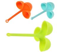 Gadpiparty Portauova in Silicone 3 Pezzi Tre Scomparti e Manico, Resistente al Calore, per Cottura al Vapore in Cucina e Uso Flessibile in Congelatore Colore Casuale