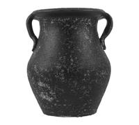 Gadpiparty Portautensili da Cucina in Ceramica Nera Vintage Rustica, Resistente alla Rottura e Facile da Mantenere, per Cucchiai e Bacchette Sul Piano della Cucina di Famiglia