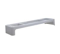 Gadpiparty Rack di archiviazione della Tastiera scrivania in Piedi portacomputer Supporto per Monitor del Computer Base informatica Supporto per Laptop Desktop Addominali Grey