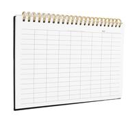 Gadpiparty Registro Budget Planner Orizzontale Righe Bianche per Controllo Spese e Personale Gestione Scorte per Ufficio Magazzino e Casa