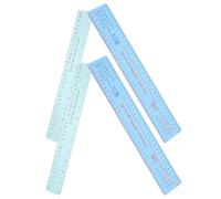 Gadpiparty Righello per Ceramica in Plastica 4 Pezzi per Misurazione Precisa del Ritiro Dell'argilla per Modellazione e Laboratori Professionali