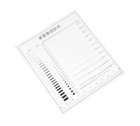 Gadpiparty Righello per la Larghezza delle Crepe Nel Calcestruzzo in Plastica Trasparente Calibro di Misurazione di Precisione Multifunzione con Guida Confronto Macchie per Ispezioni