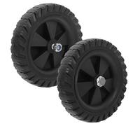 Gadpiparty Ruote in Gomma per Compressore d'Aria, Ricambio Resistente per Uso Industriale, Set 2 Pezzi per Spostamento Veloce