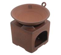 Gadpiparty Scalda Teiera in Argilla Stile Zen Controllo Preciso della Temperatura, Base Versatile per Ristoranti e Sale da Tè, Set 1 Pezzo Minimalista Giapponese