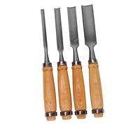 Gadpiparty Scalpelli Per Legno Utensili Per Intaglio Mano Scalpello Per Sgorbia in Acciaio Manico in Legno Massello Anello Di Ferro Resistente Lame Diverse Per Incisione Per Falegnami e