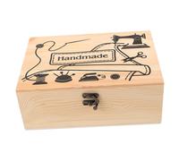 Gadpiparty Scatola Portaoggetti Legno per Aghi e Accessori da Cucito Organizer per Spilli con Cuscinetto Strumenti Cucito per Appassionati Quilting e Te