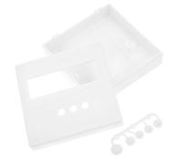 Gadpiparty Scatola Termostato in Plastica Bianca Display Trasparente, Custodia Elegante e Resistente per Strumenti di Controllo Temperatura Industriale e Domestico