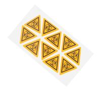 Gadpiparty Segnale di Avvertimento Biosicurezza Laboratorio 10 Etichette Autoadesive 15 MM per Prevenzione Contaminazioni in Ambienti di Ricerca