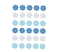 Gadpiparty Set 180 Pezzi Decorazioni Fai da Te in Legno a Tema Nautico Ornamenti Timoni e Vele per Accessori Decorativi Casa e Copricapi Kit Creativo per Hobby e Regali