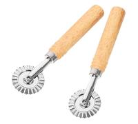 Gadpiparty Set 2 Pezzi Rullo Tagliapasta in Lega di Zinco Manico Lungo Utensili per la Preparazione Pizza e Biscotti Tagliapasta a Griglia per Superfici a Reticolo Accessori per Cucina e