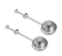 Gadpiparty Set 2 Pezzi Spargitore per Polvere e Colino per Tè in Acciaio Inossidabile Argento, Resistente e Delicato per Zucchero a Velo e Infusione di Spezie