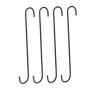 Gadpiparty Set 4 Ganci in Metallo Antiruggine per Appendere Piante, Vasi e Mangiatoie da Giardino, Staffe Curvate Multiuso per Decorazioni Esterne e Interni