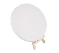 Gadpiparty Set 4 Pezzi Pannelli Artistici Rotondi per Pittura a Olio e Acrilico, Tavola da Pittura Vuota Mini Cavalletto in Legno, per Studenti e Uso Creativo Interno ed Esterno