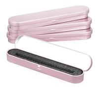 Gadpiparty Set 4 Pezzi Scatole Portapenne in Metallo Rettangolari con Fodera Interna e Cuscinetto, Capacità Moderata, Design Elegante per Ufficio e Scuola