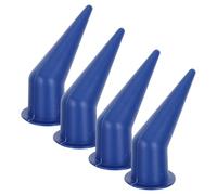 Gadpiparty Set 4 Ugelli Curvi per Calafataggio in Plastica Riutilizzabili, Punte Angolate per Pistola Stucco, Applicatori Precisi per Sigillatura in Spazi Stretti e Progetti di