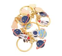 Gadpiparty Set 5 Pezzi Portachiavi Astronauta e Pianeta in Metallo, Accessorio Versatile e Souvenir Creativo per Avventure Spaziali e Decorazioni per Feste