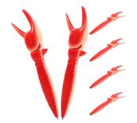 Gadpiparty Set 6 Penne a Sfera Creative a Forma di Granchio, Penne Divertenti da Ufficio e Scuola Inchiostro Scorrevole, Strumenti di Scrittura Originale e Regali di Pasqua