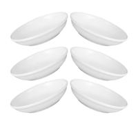 Gadpiparty Set 6 Piatti in Ceramica Bianco per Scalda Cera e Scalda Candele, Design Semplice e Funzionale, Protezione del Piano, Uso Versatile per Aromaterapia