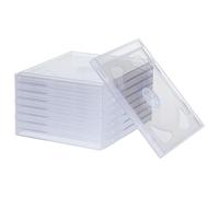 Gadpiparty Set 9 Custodie Doppie Trasparenti per CD e Dvd in Acrilico Resistente Porta Dvd Portatile Chiusura Sicura Custodie per Archiviazione e Protezione Dischi da Graffi e Urti