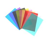 Gadpiparty Set 9 Pezzi Pellicole Colorate in Pvc per Illuminazione Decorativa e Palco, Alta Trasmissione Luminosa e Temperatura Colore Stabile, Leggere e Pratiche