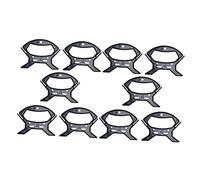Gadpiparty Set da 10 Pezzi Avvolgi Cavi in Plastica Nera per Gestire e Avvolgere Fili e Cordoni Design Ergonomico per Uso Quotidiano ed Ufficio