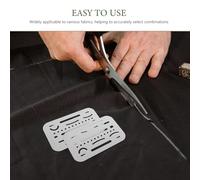 Gadpiparty Set da 10 Righelli per Patchwork in Acciaio Inox Calibro Misuratore di Spessore Modelli Geometrici per Quilting e Cucito Strumenti di Precisione Portatili per Artisti e Designer